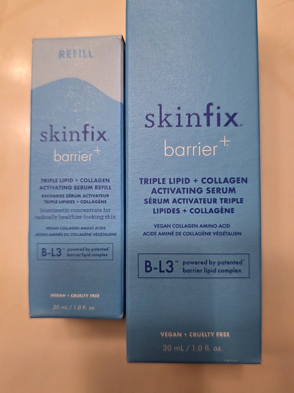NIB Skinfix Barrier+ Triple Lipid + Collagen Activating Serum & Refill Set 30ml